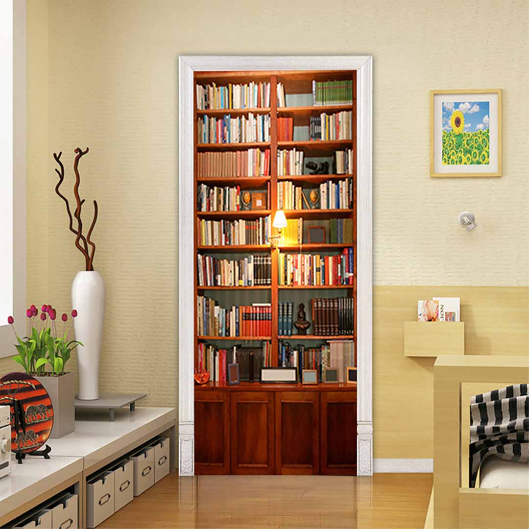 3D Book Door Mural Stickers