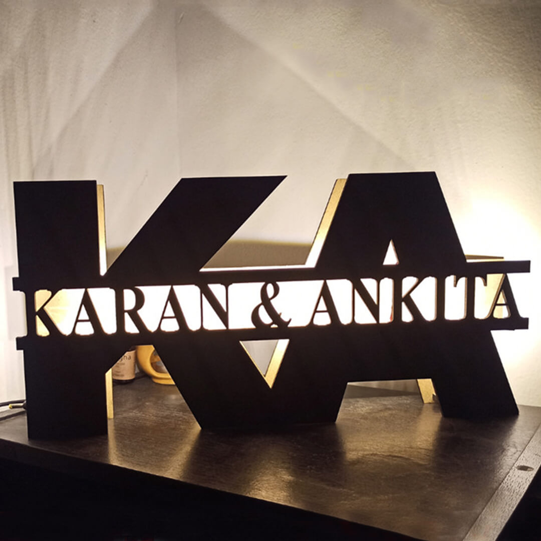 Lámpara de letras personalizadas personalizadas