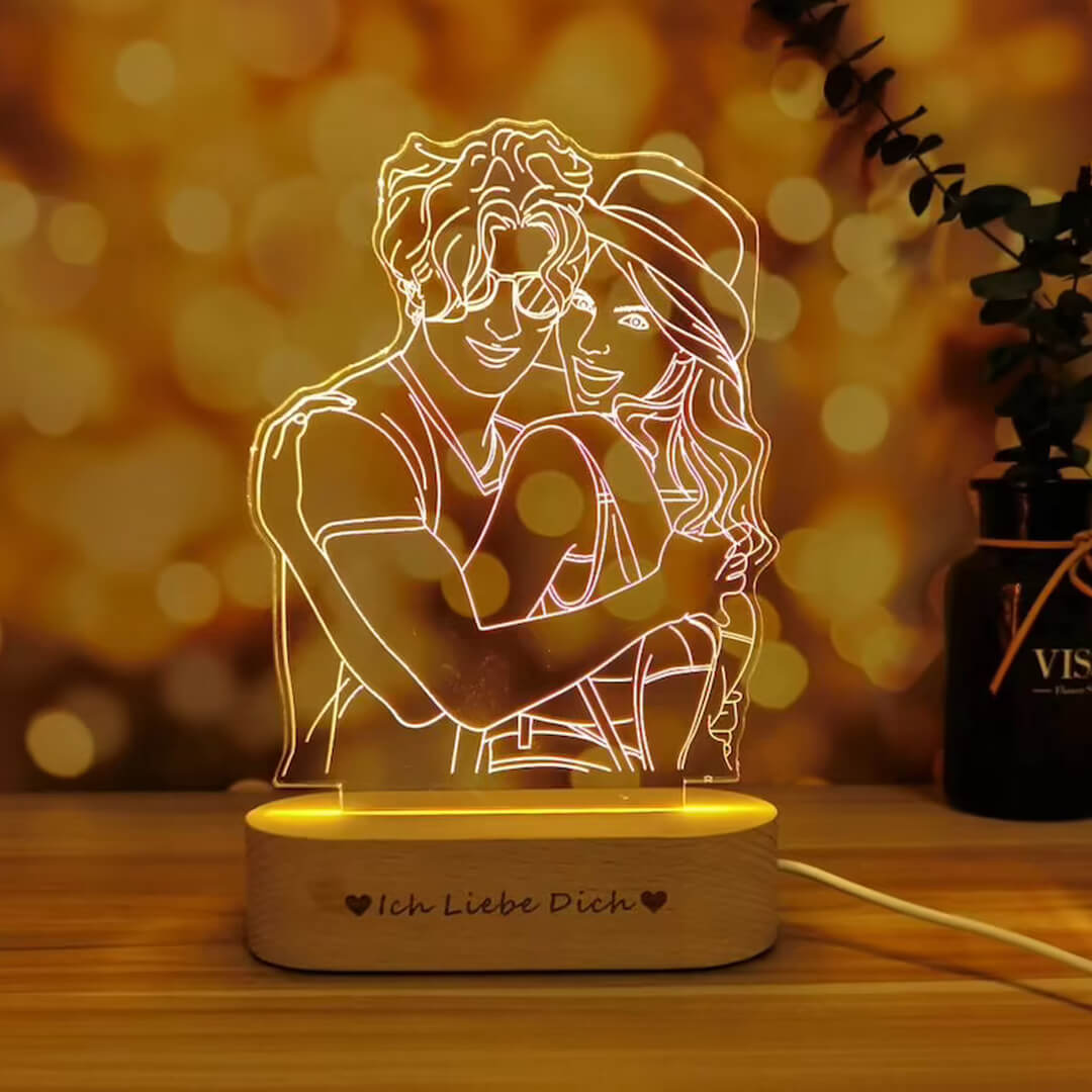 Benutzerdefinierte Foto-3D-Lampe