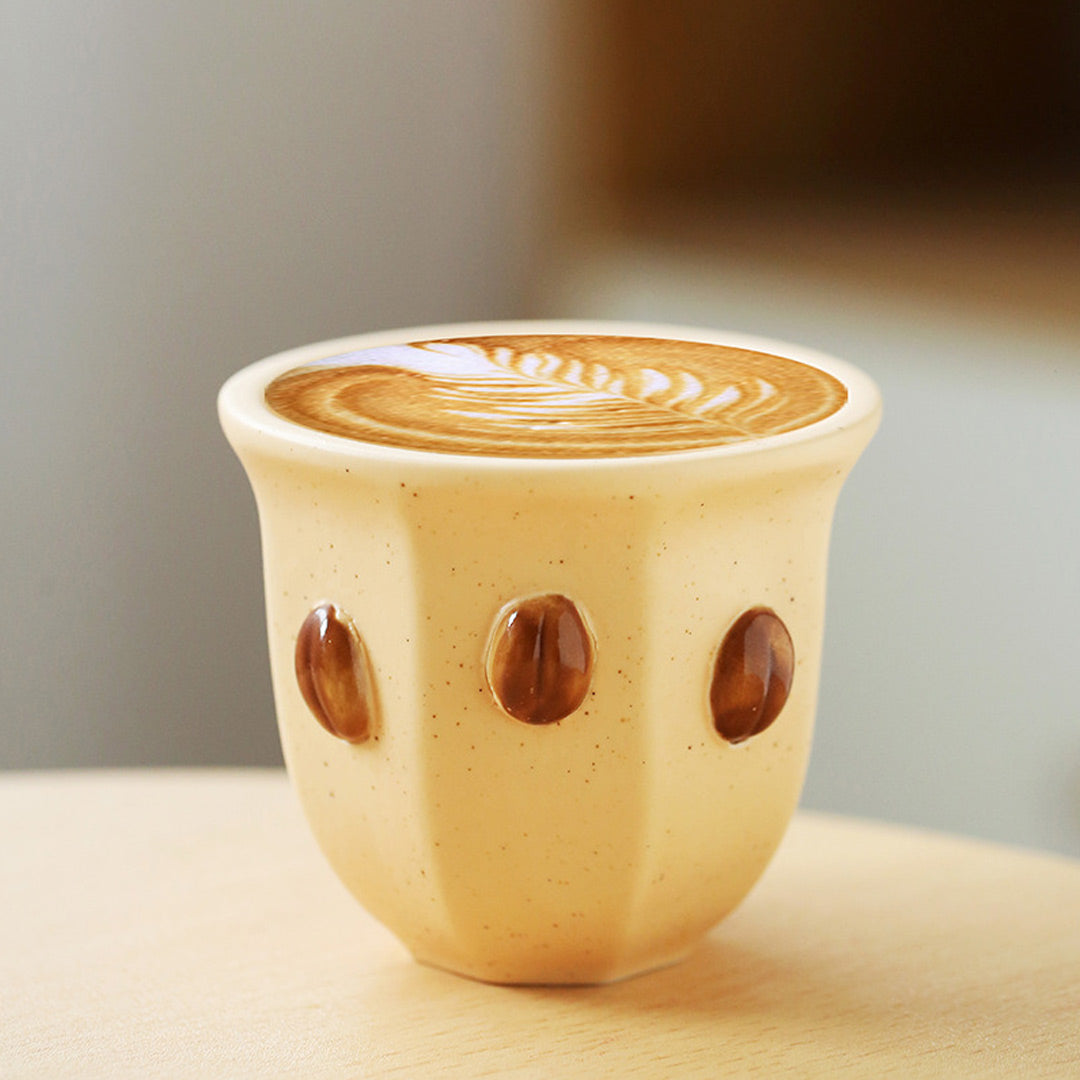Creative Coffee Bean Design Ceramic Coffee Cup