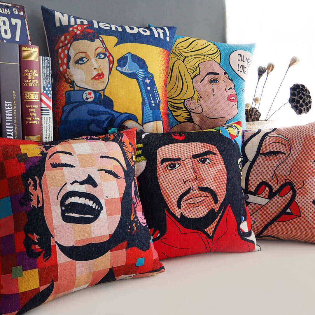 Modern Creative Monroe Pillow Cover