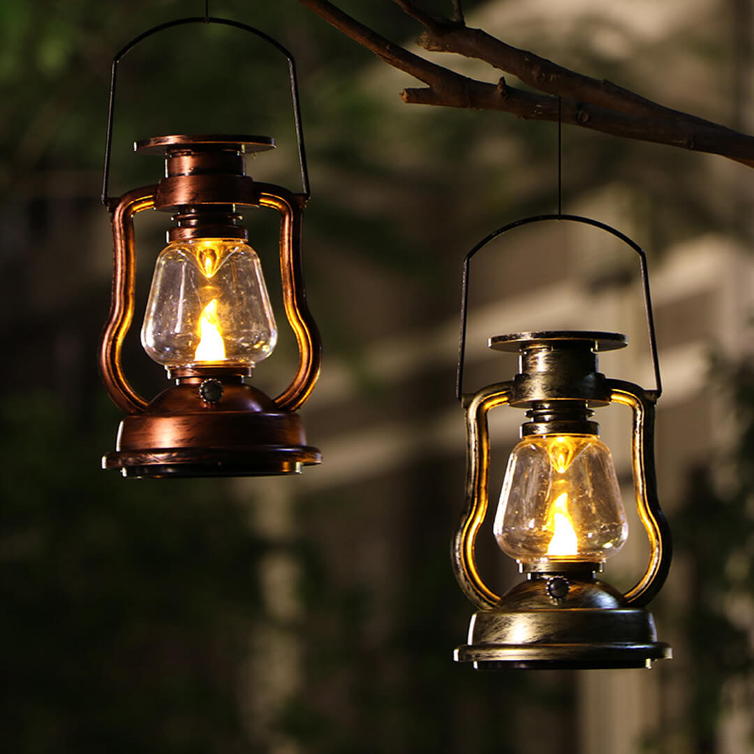 Lampada a LED per decorazione da giardino solare retrò