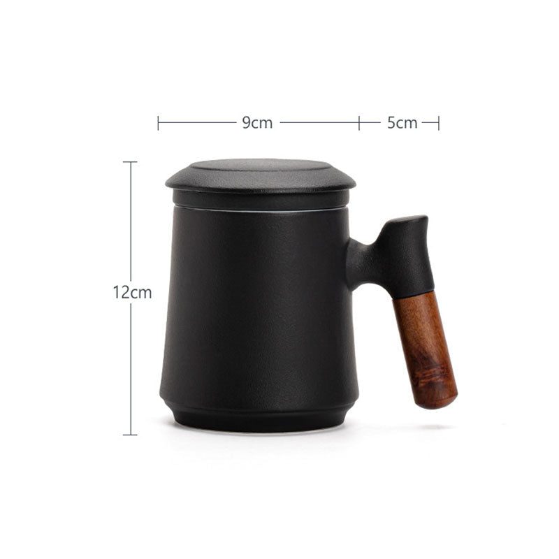 La taza de café y té degradada