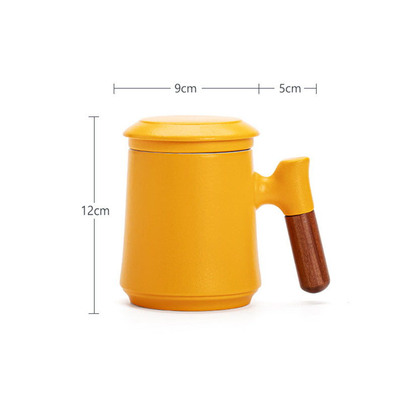 La taza de café y té degradada