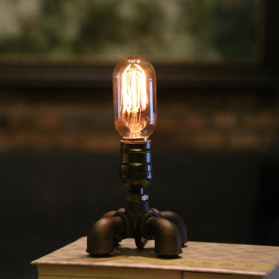 Lámpara de escritorio vintage estilo steampunk