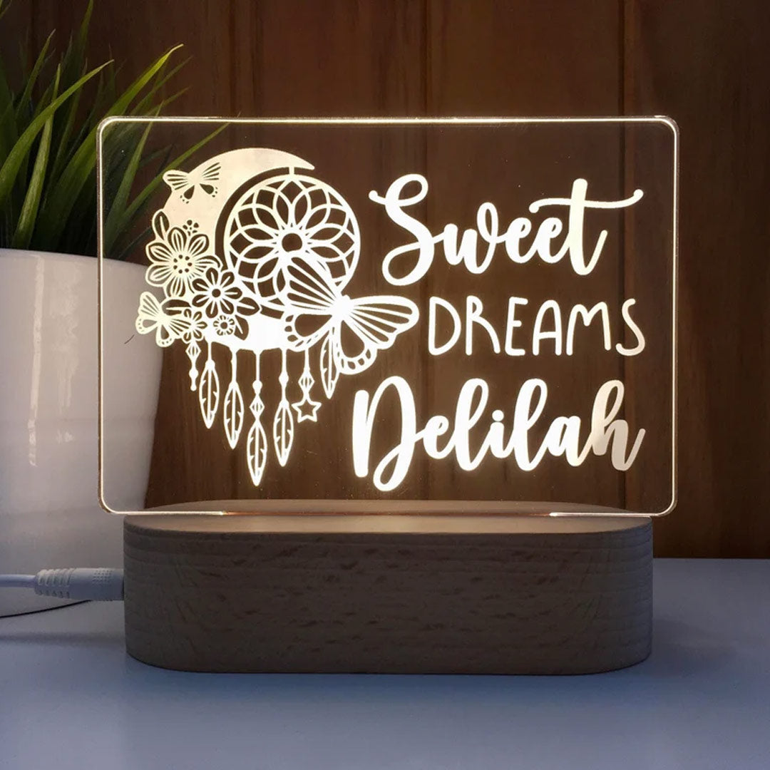 Personalized Dream Catcher Night Light