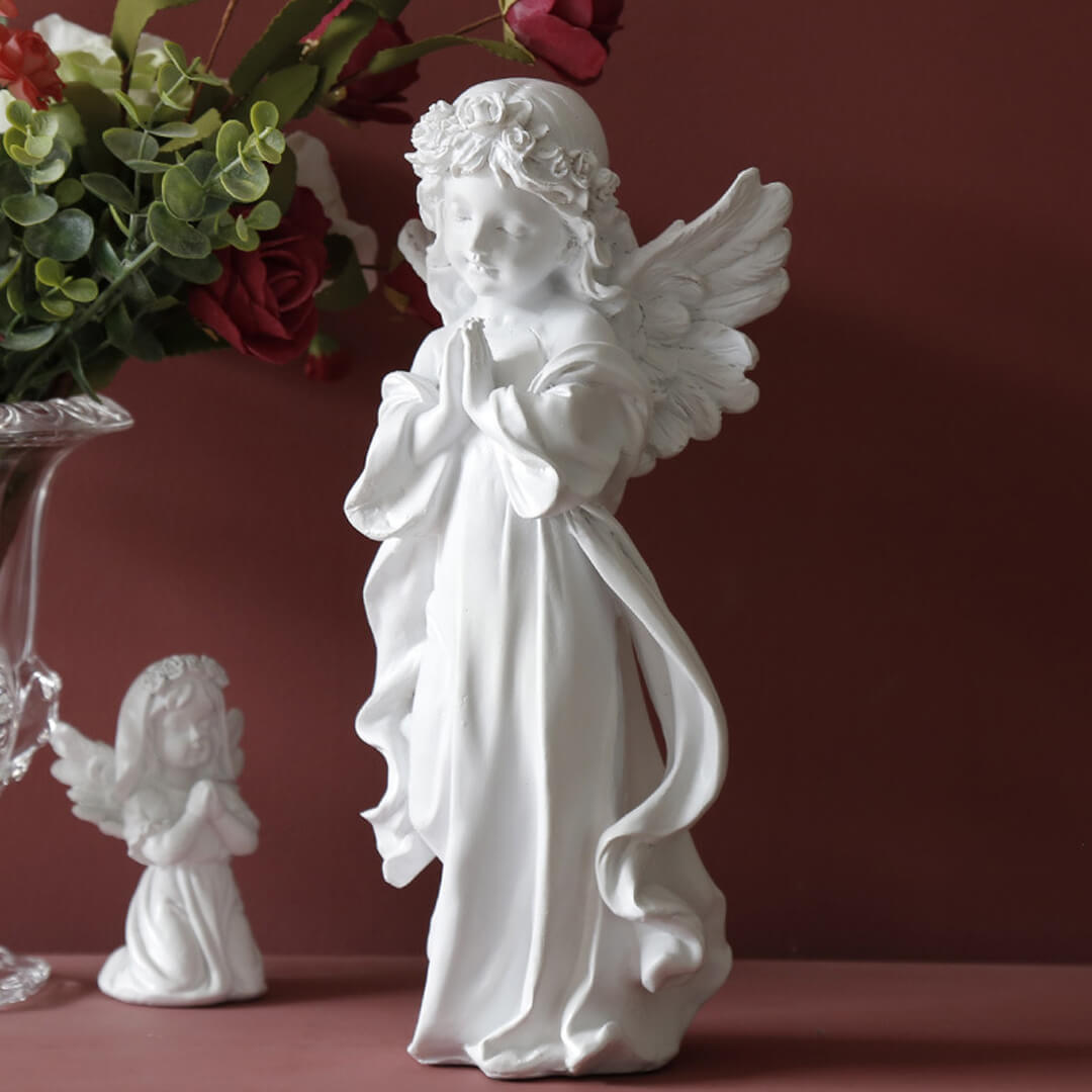 Vintage Pious Praying Angel Decoration