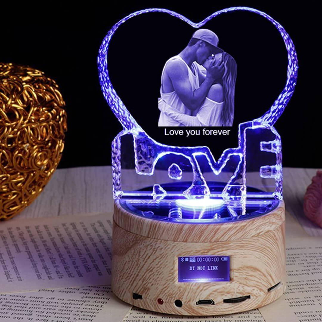 Crystal 3D Customized Music Box Gift