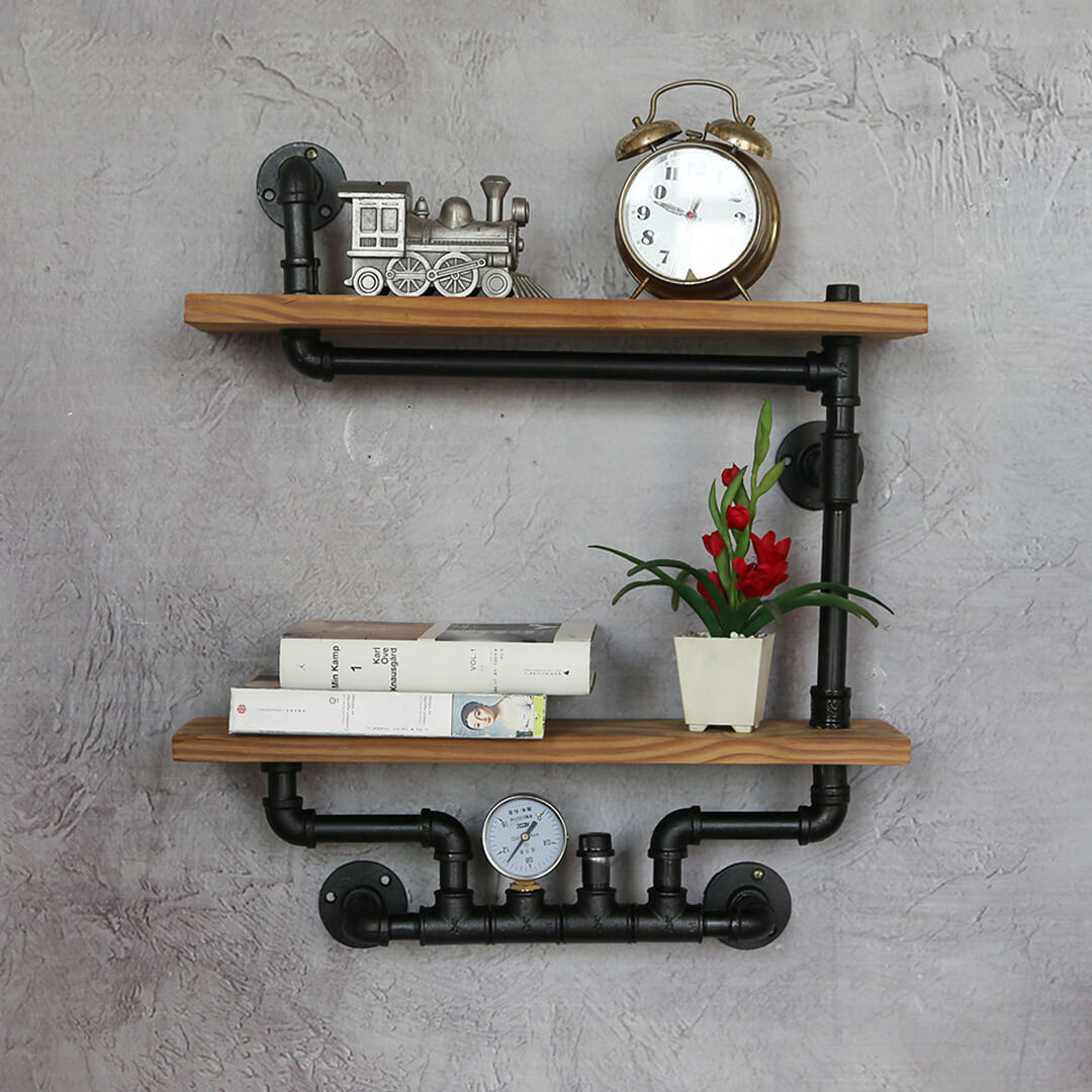 Industrial Style Bookshelf Iron Display Stand