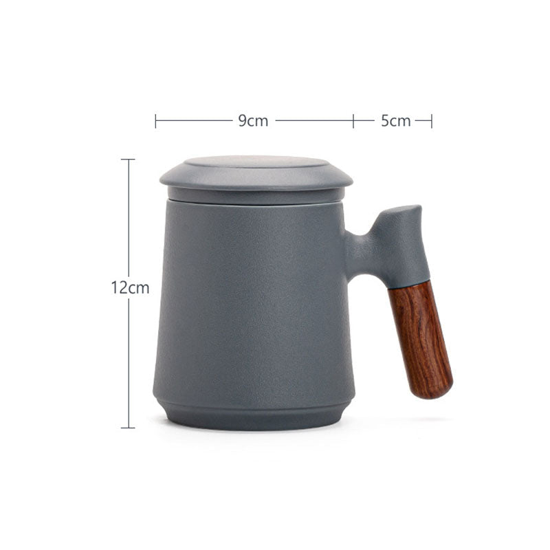 La taza de café y té degradada