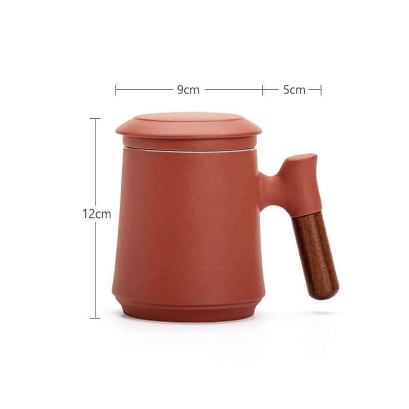 La taza de café y té degradada