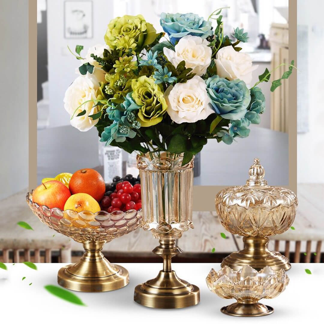 Décoration de maison de vase à fleurs vintage