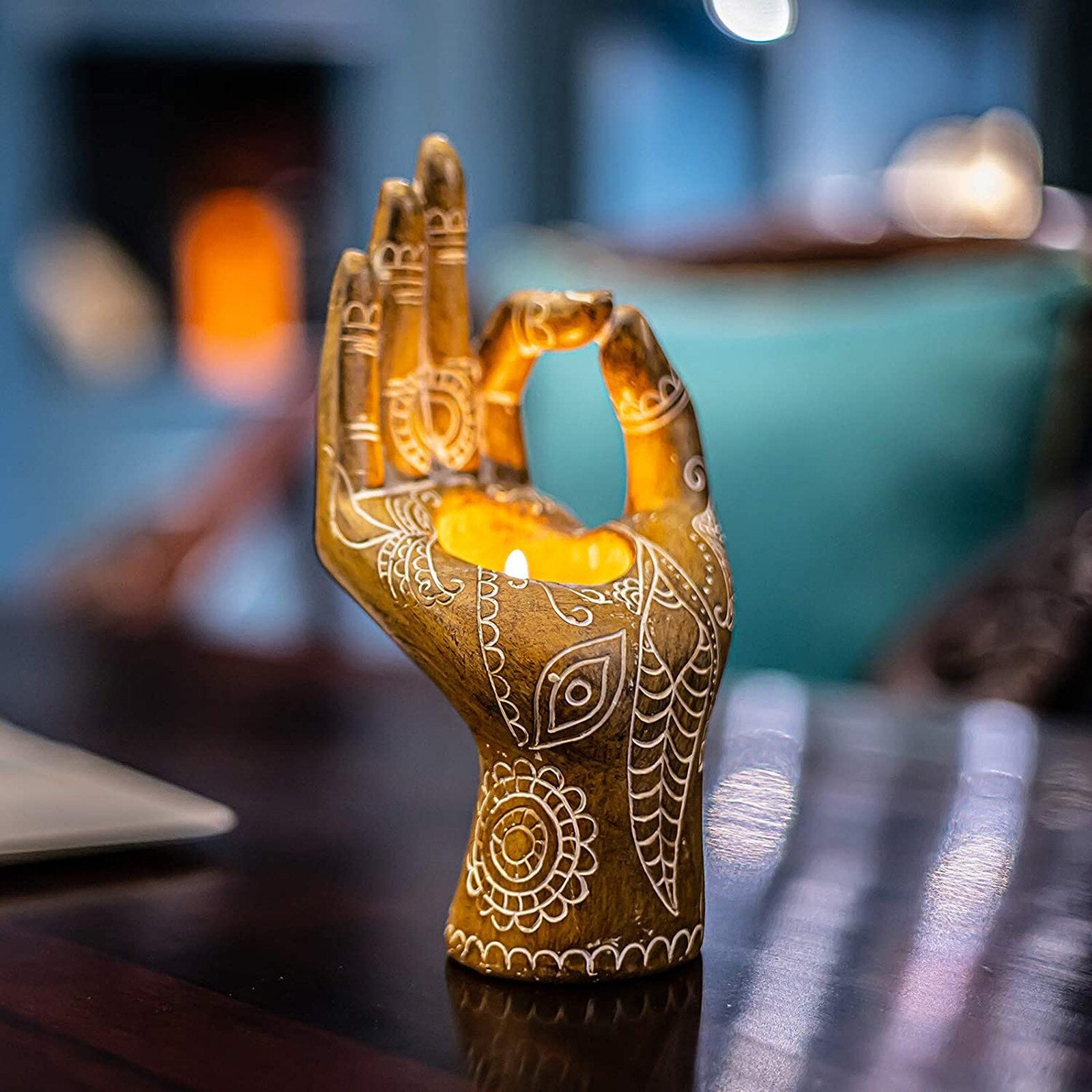 Buddha-Handkerzenhalter