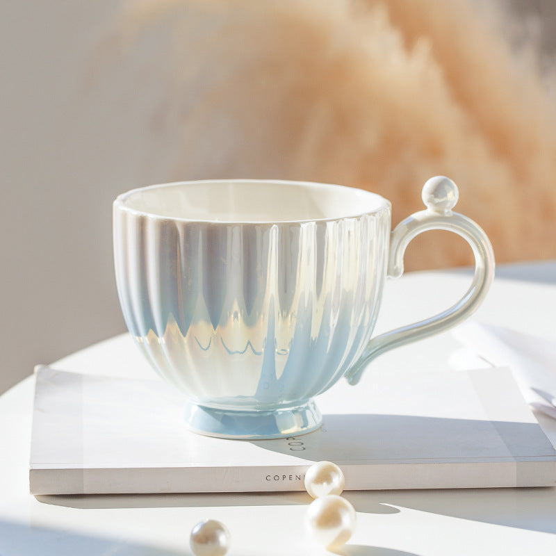 Taza de cerámica degradada Pearl Glaze