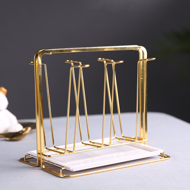 Golden Iron Cup Drying Rack