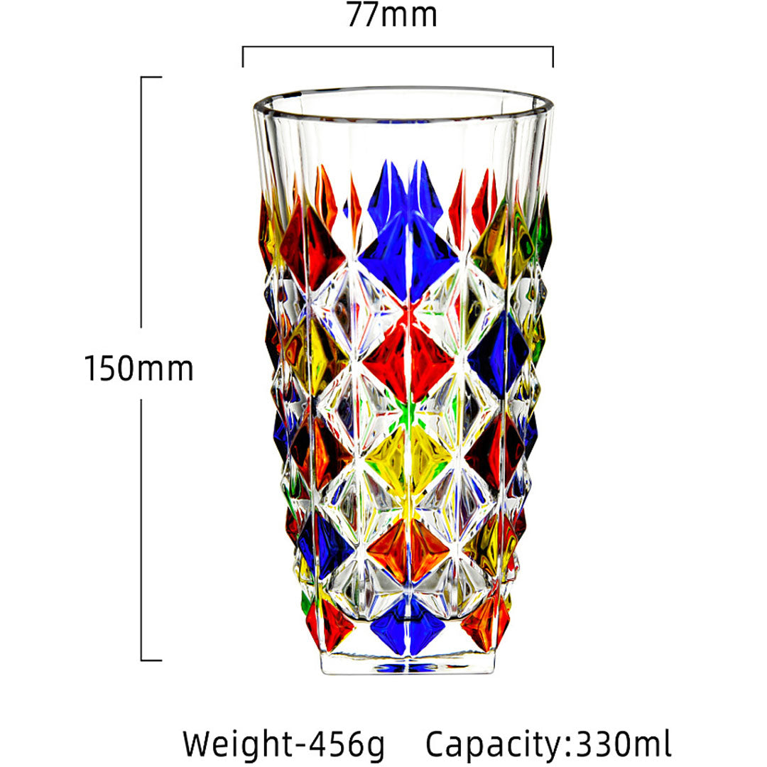 Taza creativa colorida del arco iris