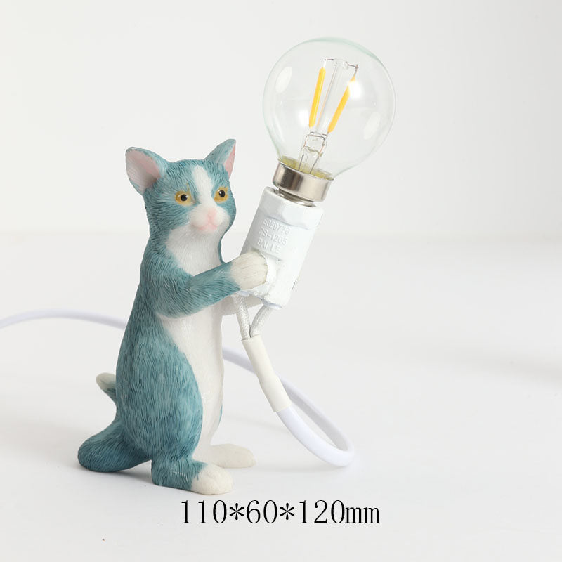 Lampada da tavolo a LED con gatto carino