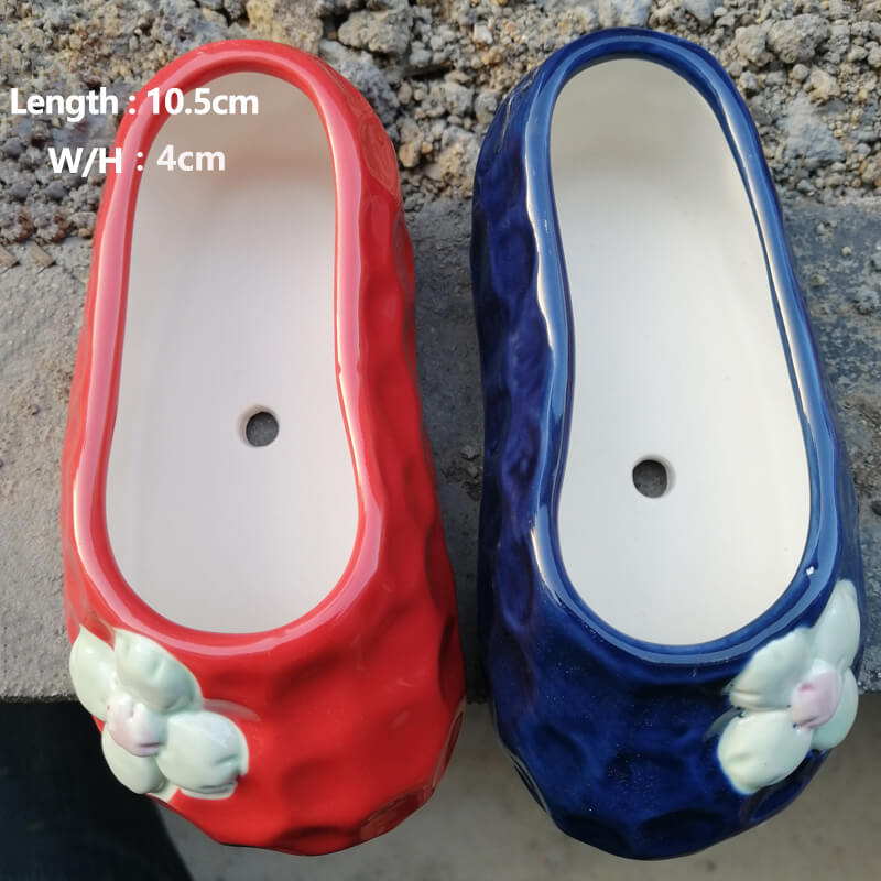 Scarpe creative Vaso di fiori in ceramica