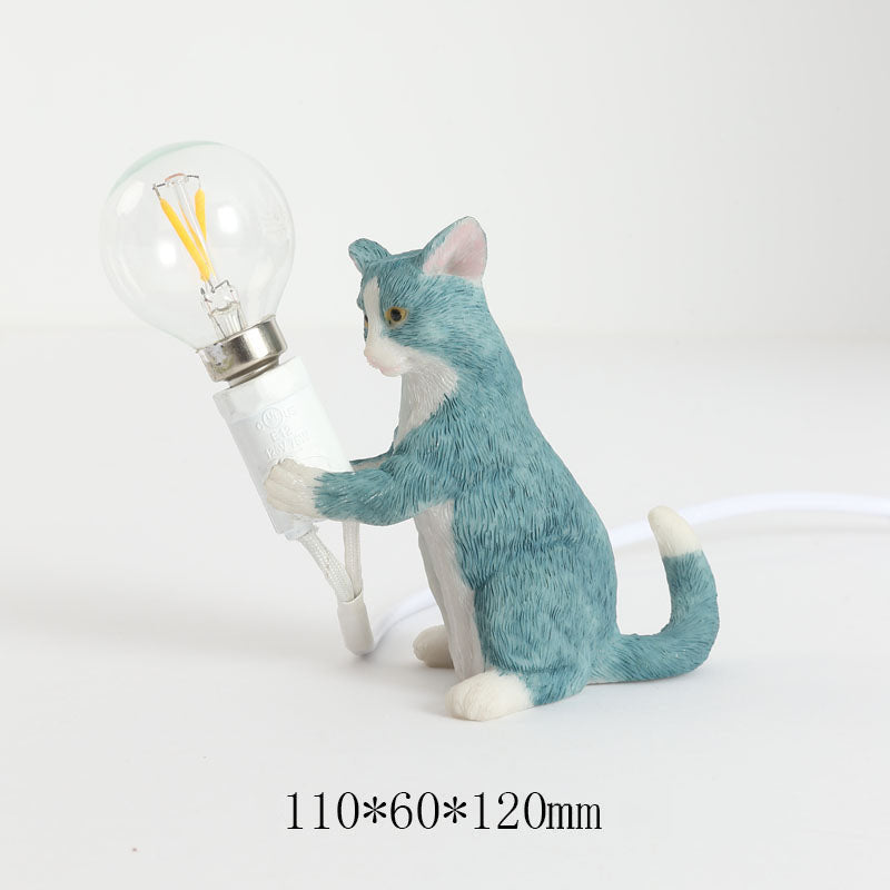 Lampada da tavolo a LED con gatto carino