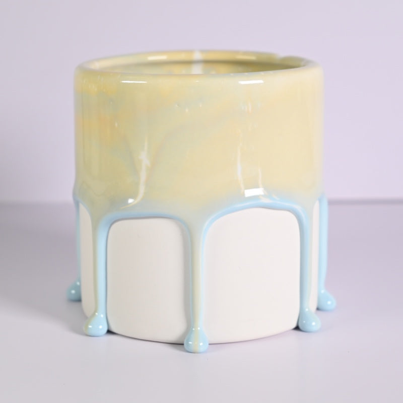Sweet Dream Hand-made Desktop Drip Glaze Planters