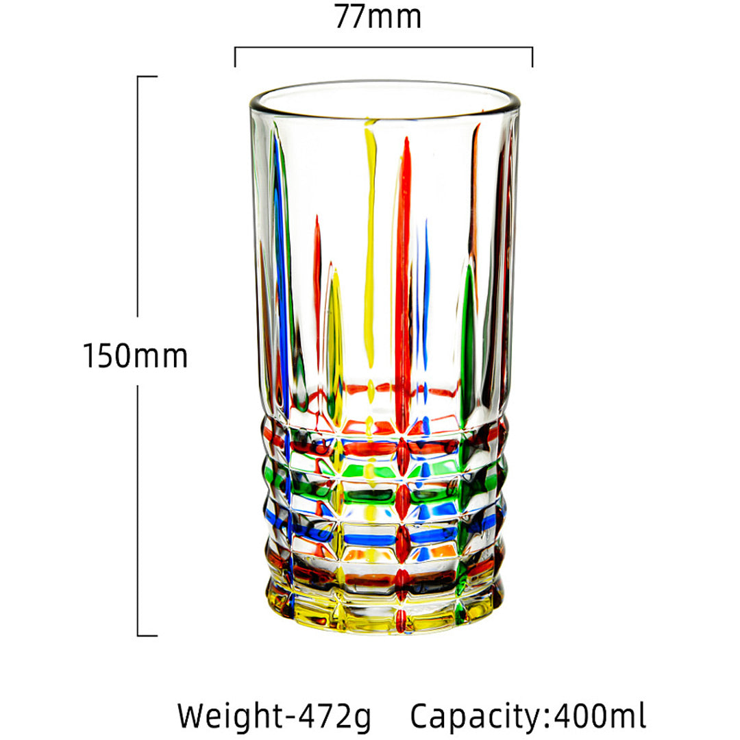 Taza creativa colorida del arco iris