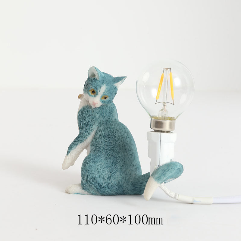 Lampada da tavolo a LED con gatto carino