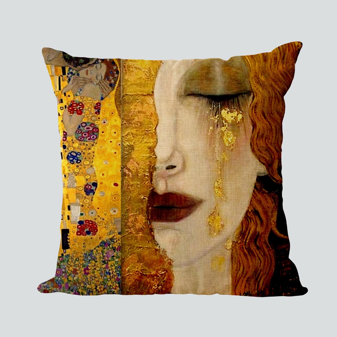 Housses de coussin inspirées de Gustav Klimt