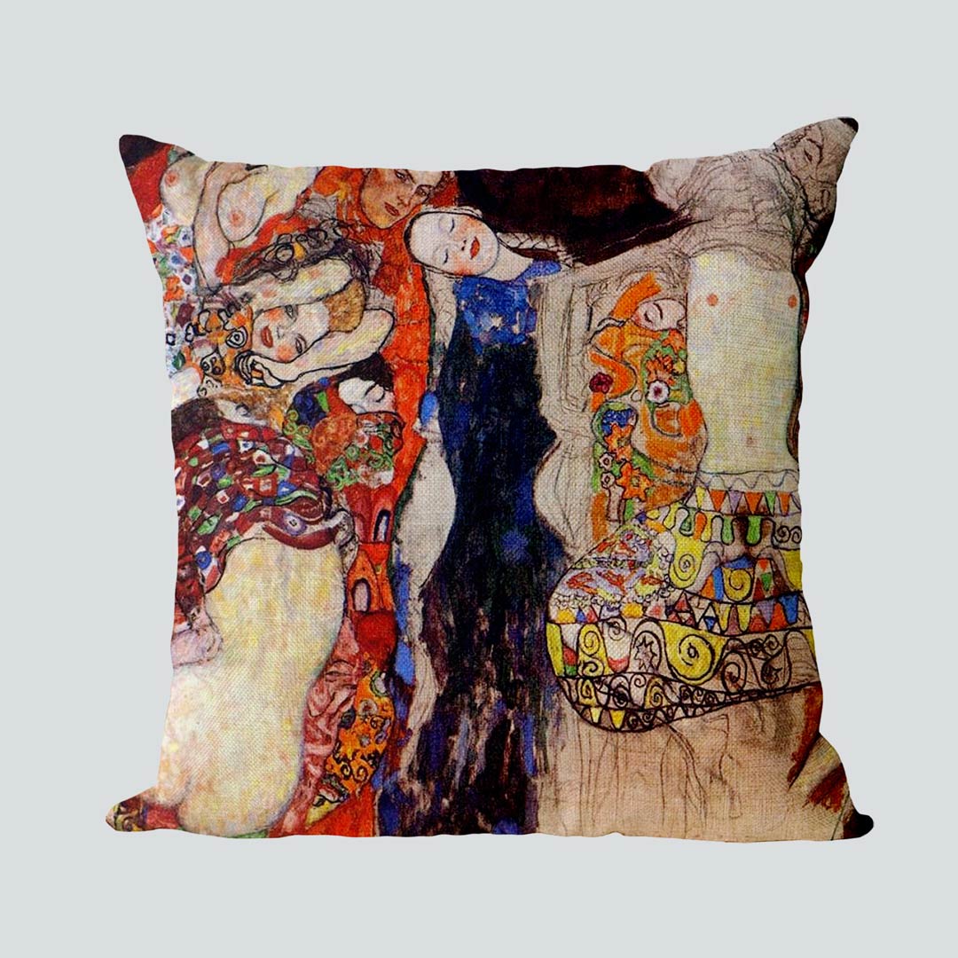 Housses de coussin inspirées de Gustav Klimt