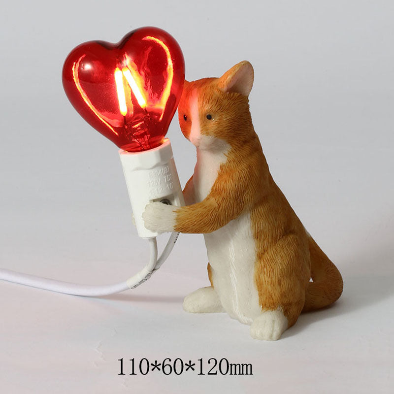 Lampada da tavolo a LED con gatto carino