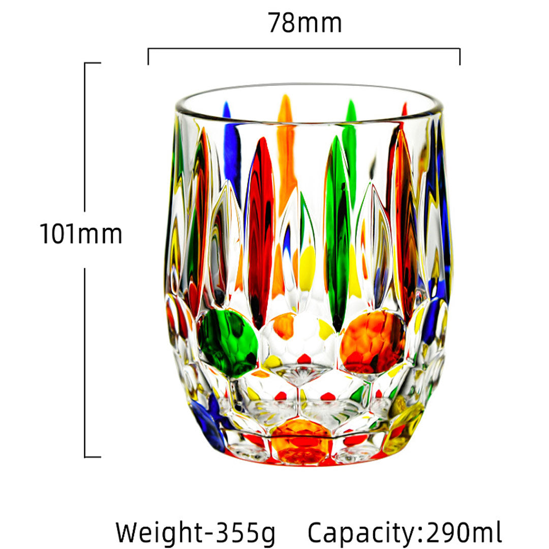 Taza creativa colorida del arco iris
