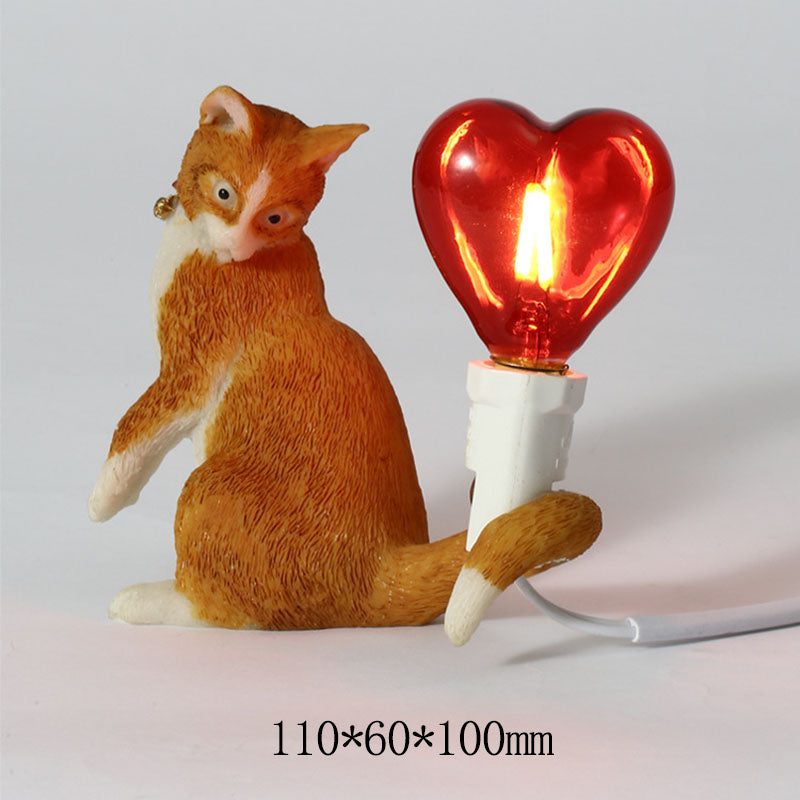 Lampada da tavolo a LED con gatto carino