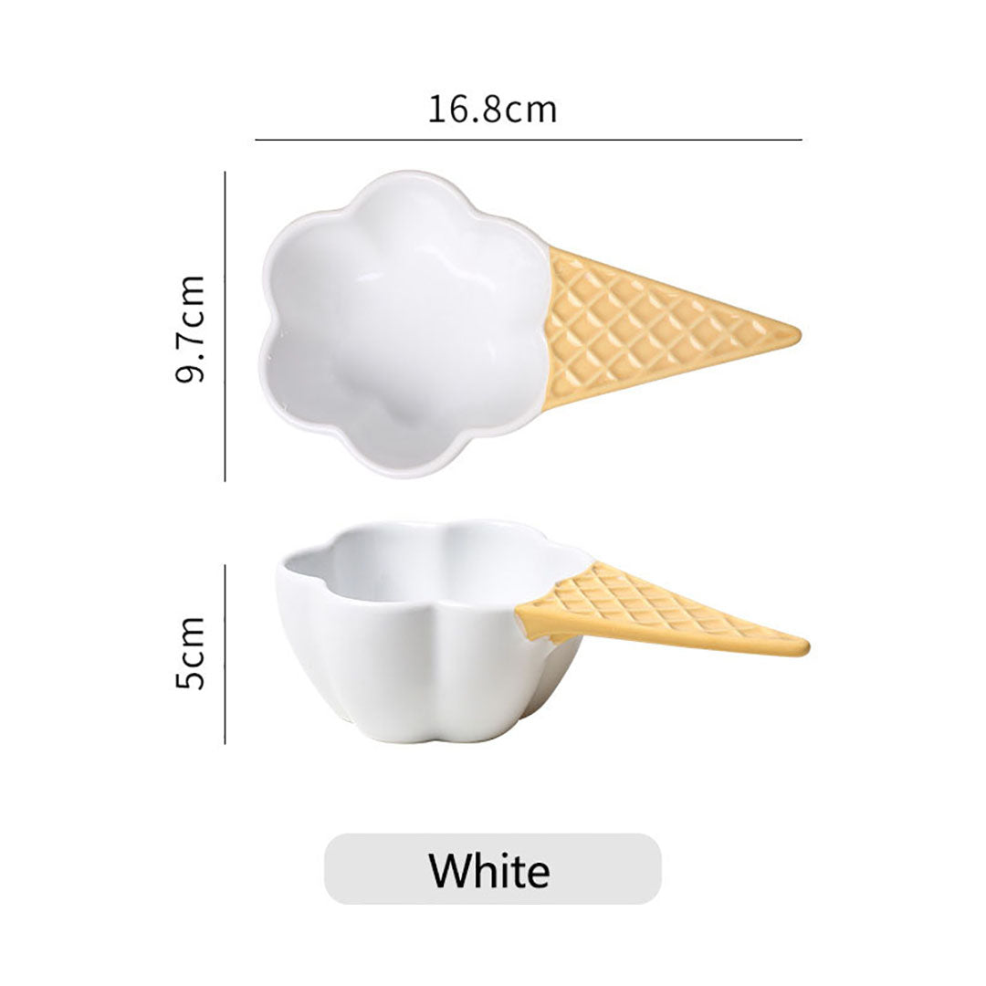 Ice Cream Handle Dessert Bowl