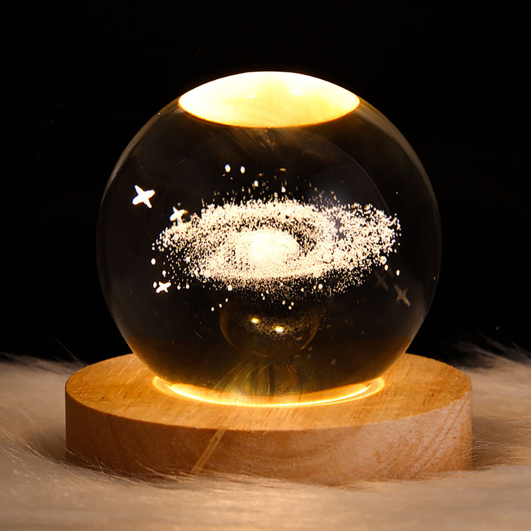 Inside Carved Crystal Ball Night Light