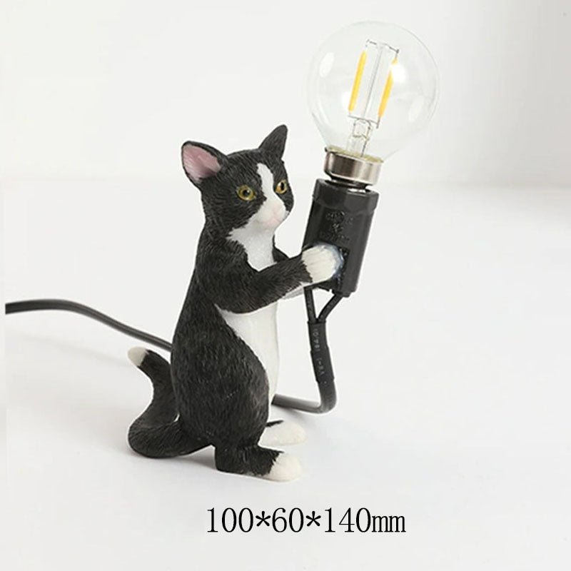 Lampada da tavolo a LED con gatto carino