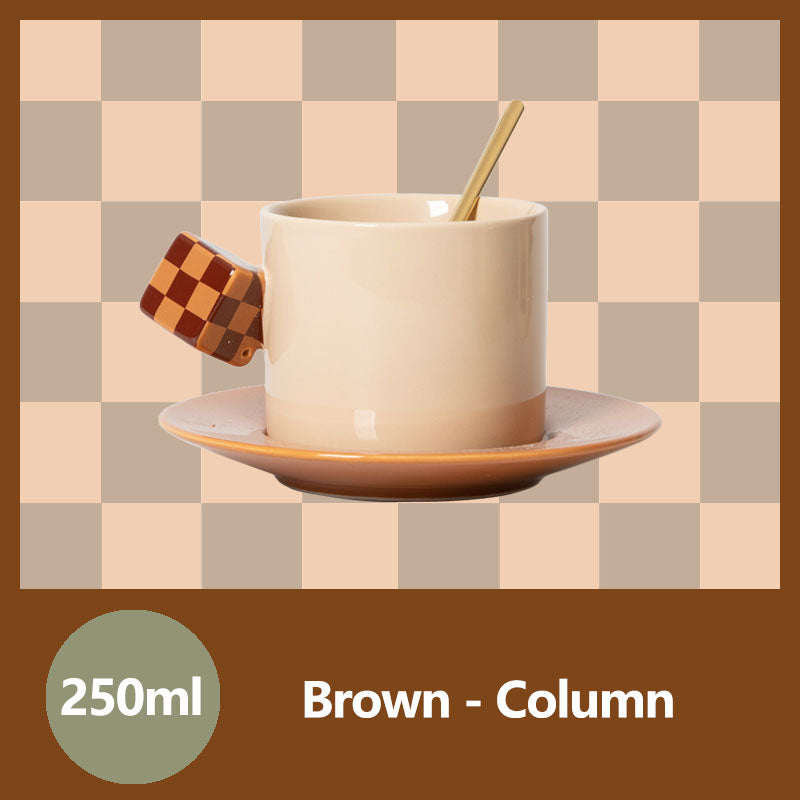 Rubik's Cube Ceramic Coffee Cup Set