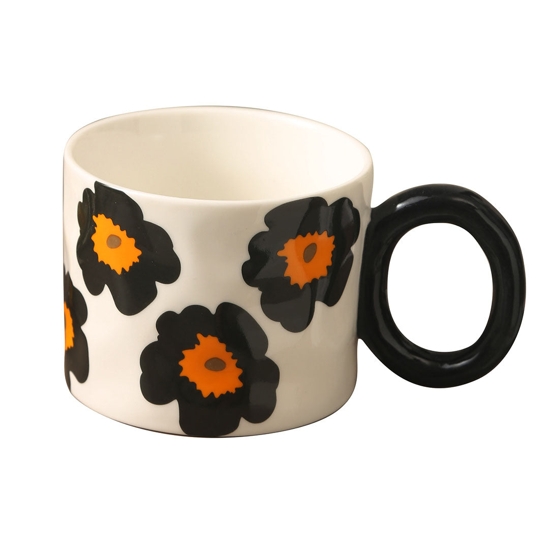 Poppy Flower Ceramic Mug