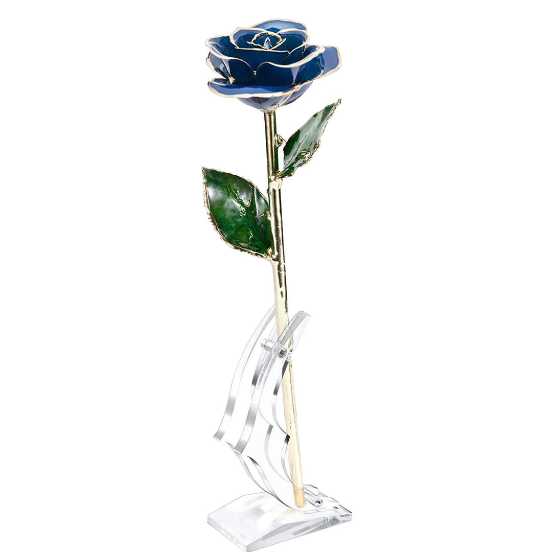 Rosa de oro de 24 quilates.
