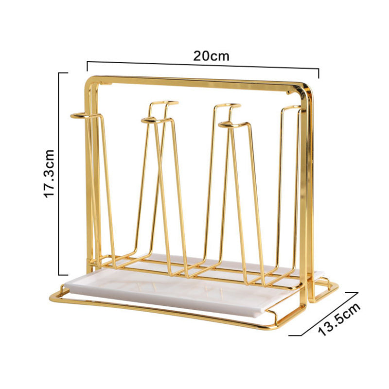 Golden Iron Cup Drying Rack