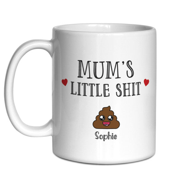 Mum’s Little Shits Custom Name Mug
