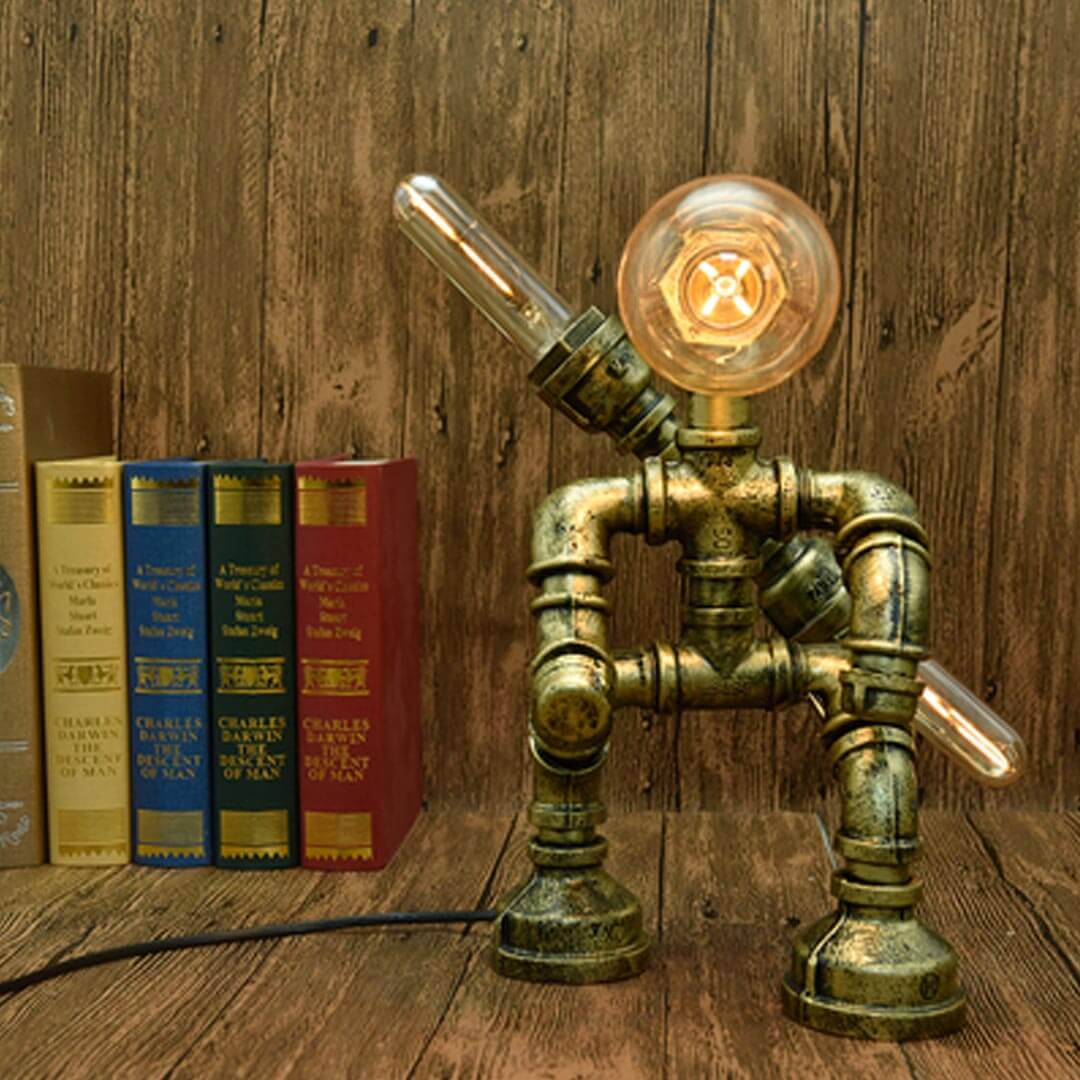 Steam Pipe Robot Table Lamp