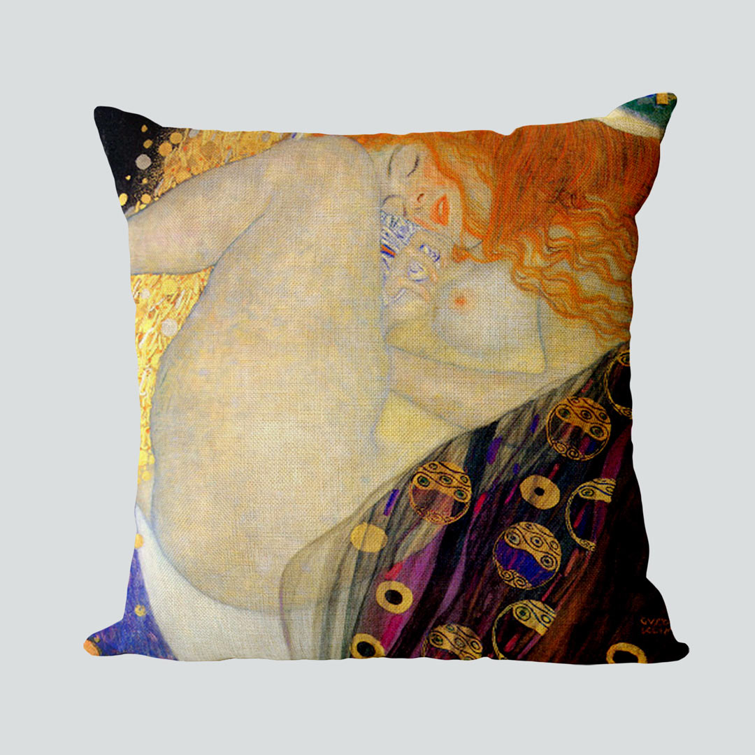 Housses de coussin inspirées de Gustav Klimt