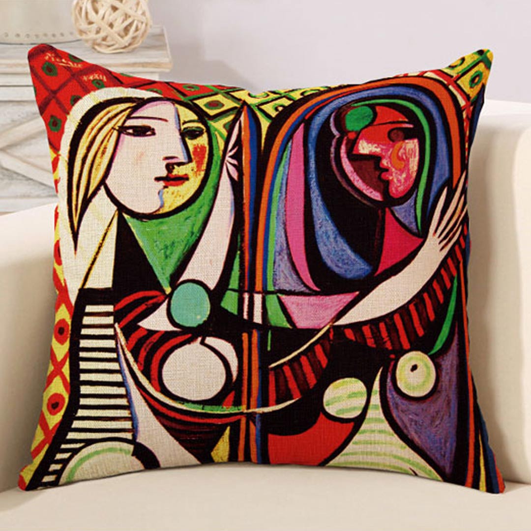 Taies d'oreiller d'art abstrait moderne (0215)
