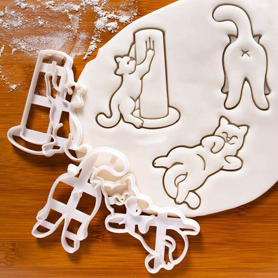 Cat Cute Poses Cookie Cutters