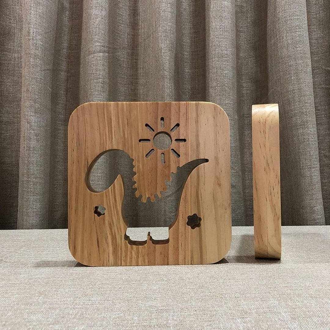 USB-betriebenes Nachtlicht aus Holz