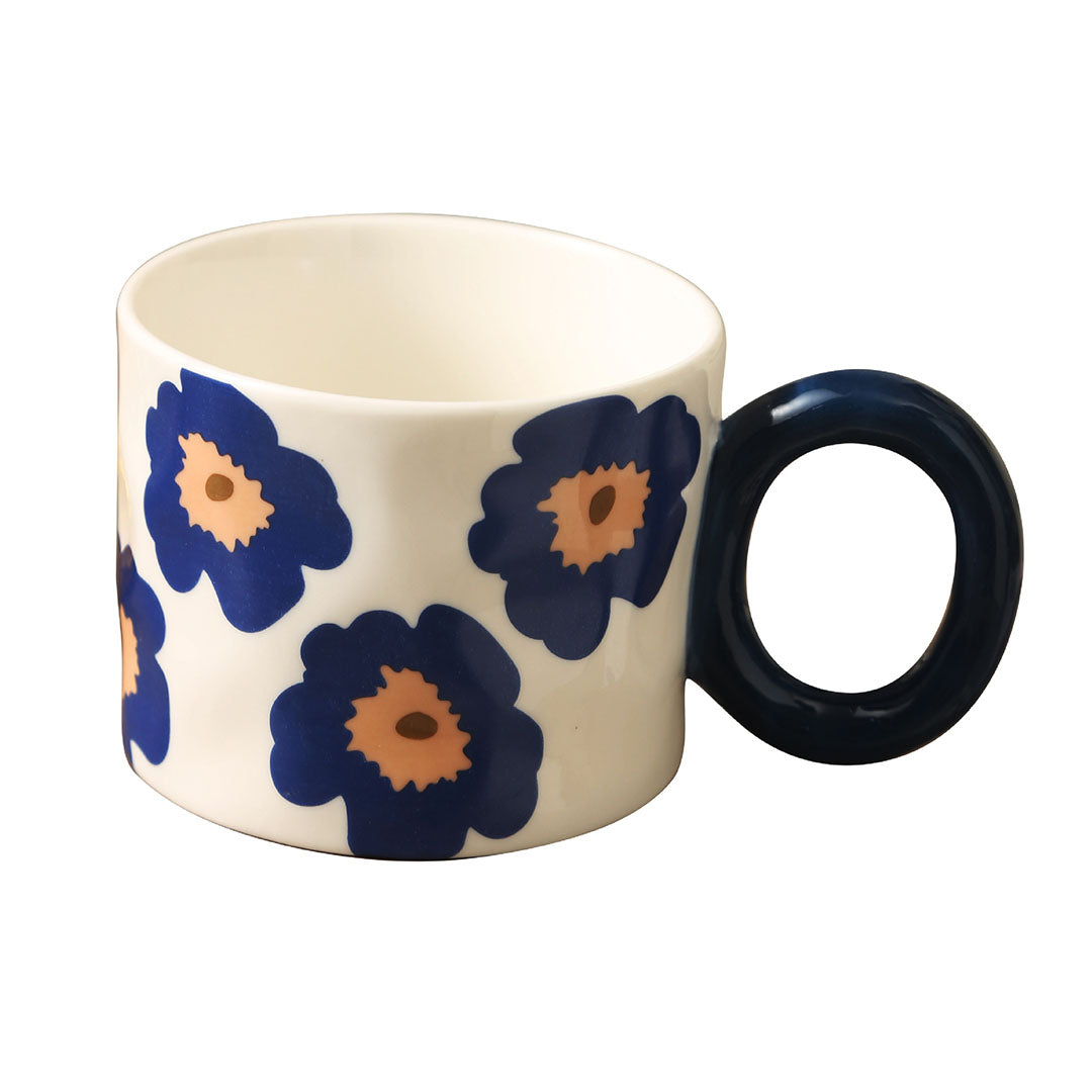 Poppy Flower Ceramic Mug