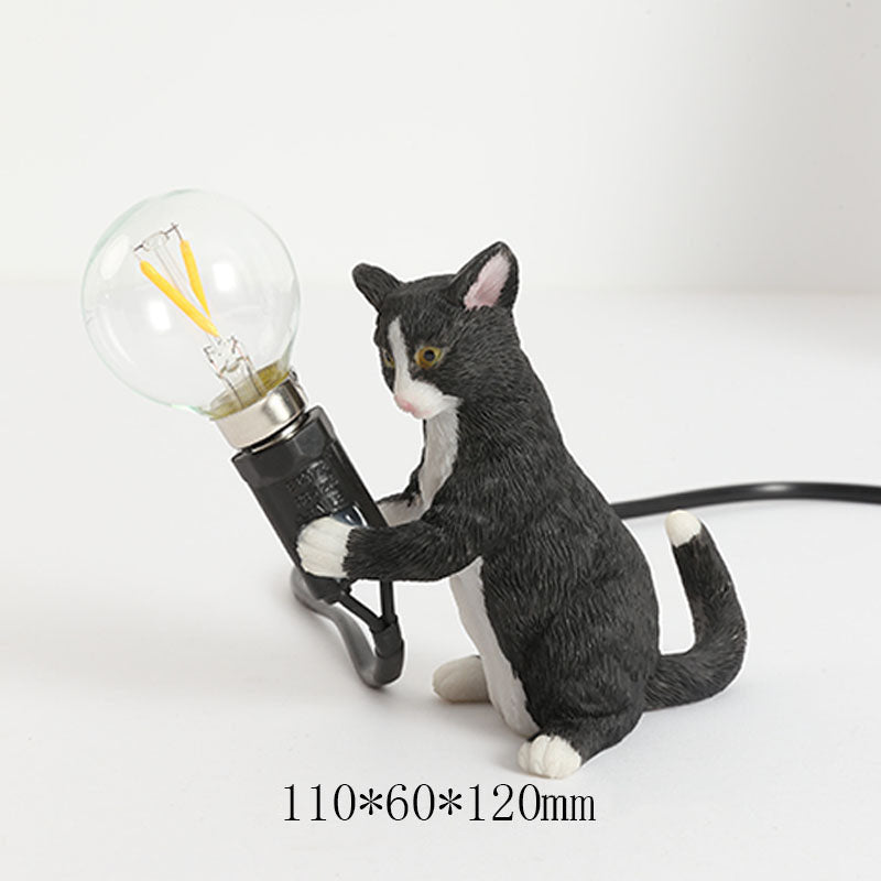 Lampada da tavolo a LED con gatto carino