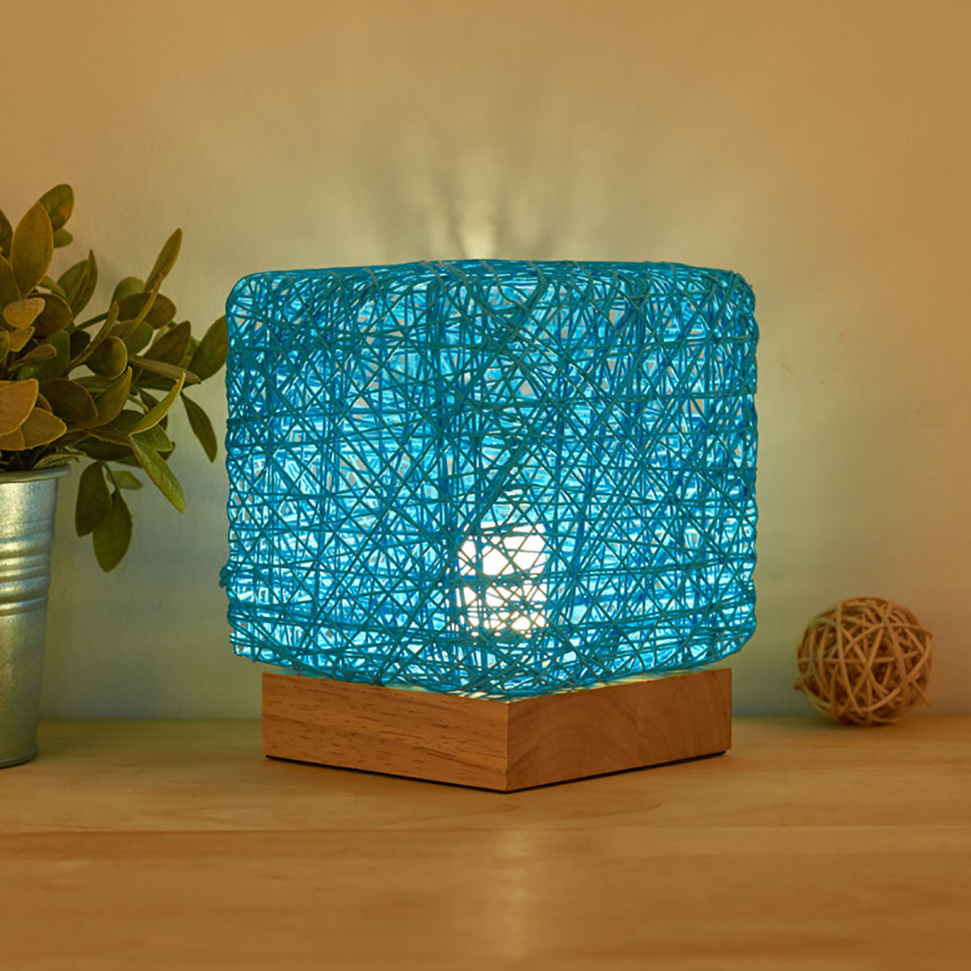 Twine Braided Square Lamp