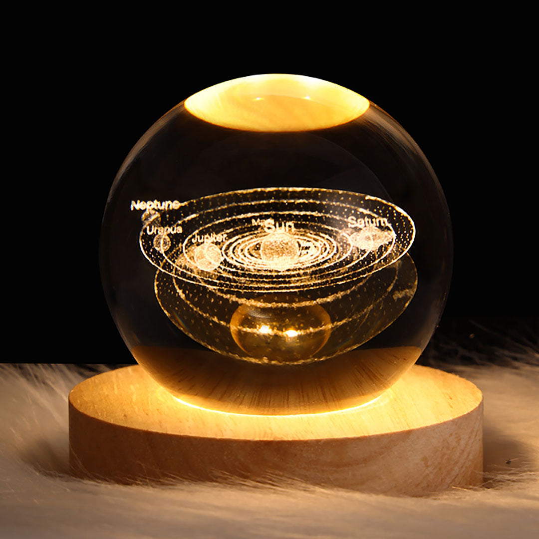 Inside Carved Crystal Ball Night Light