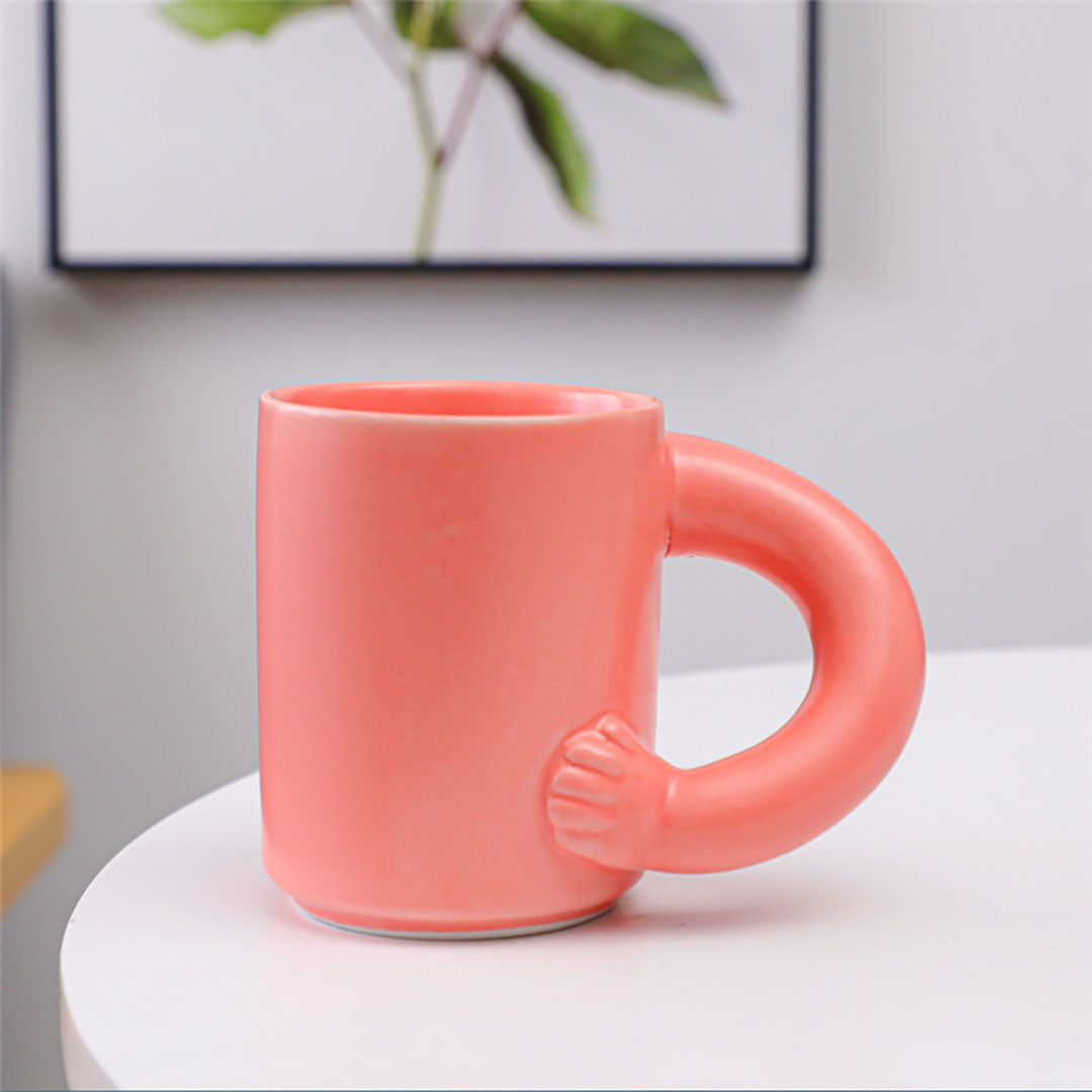 Ceramic Fat Arm Handle Mug