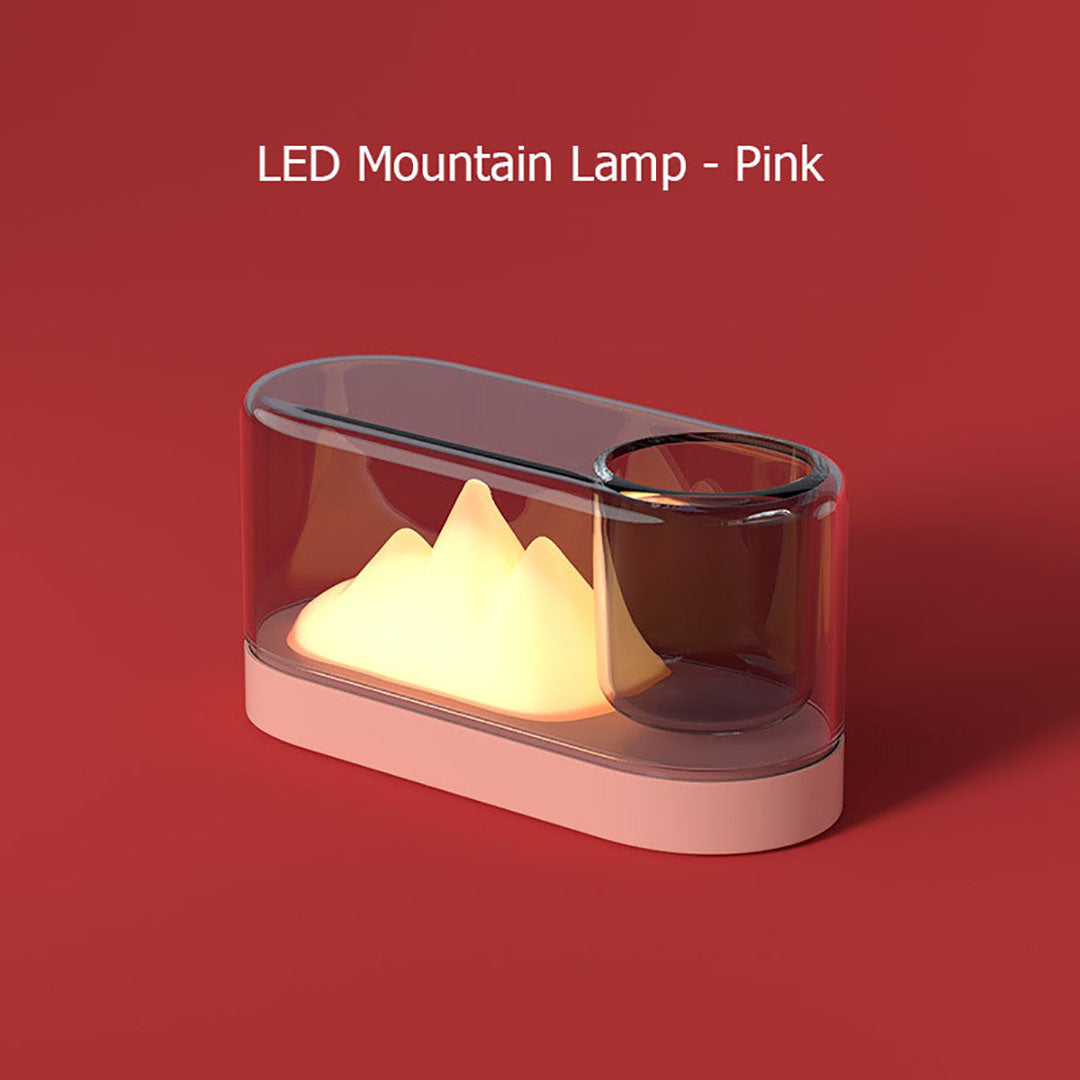 Mountain Lamp With A Pot